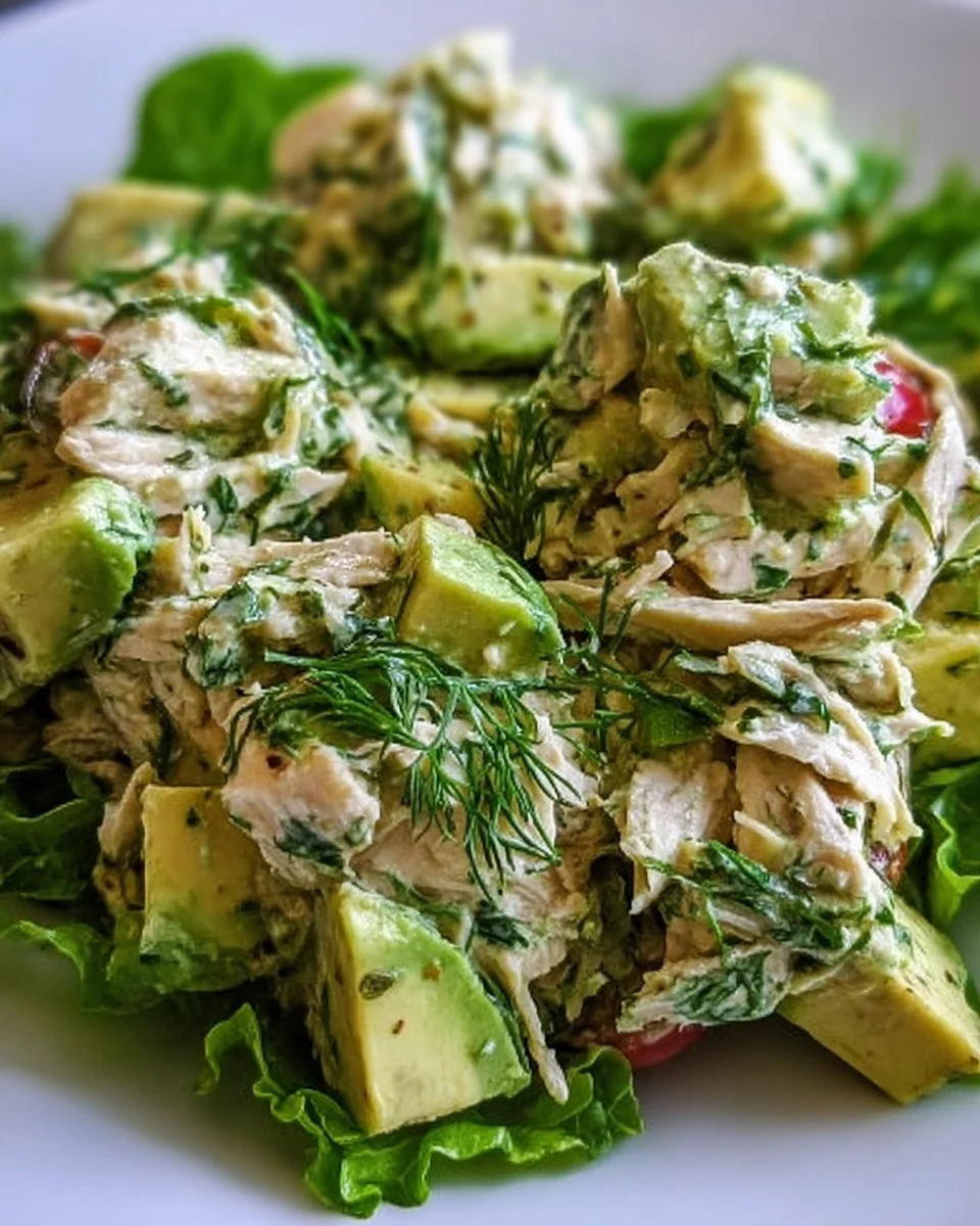 Avocado Herb Chicken Salad