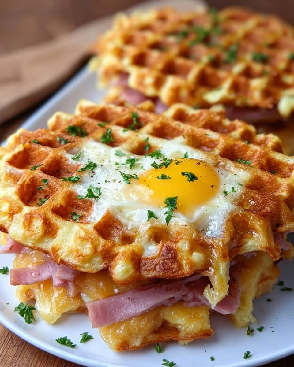 Best Crunchy Ham Cheese Chaffles Ever