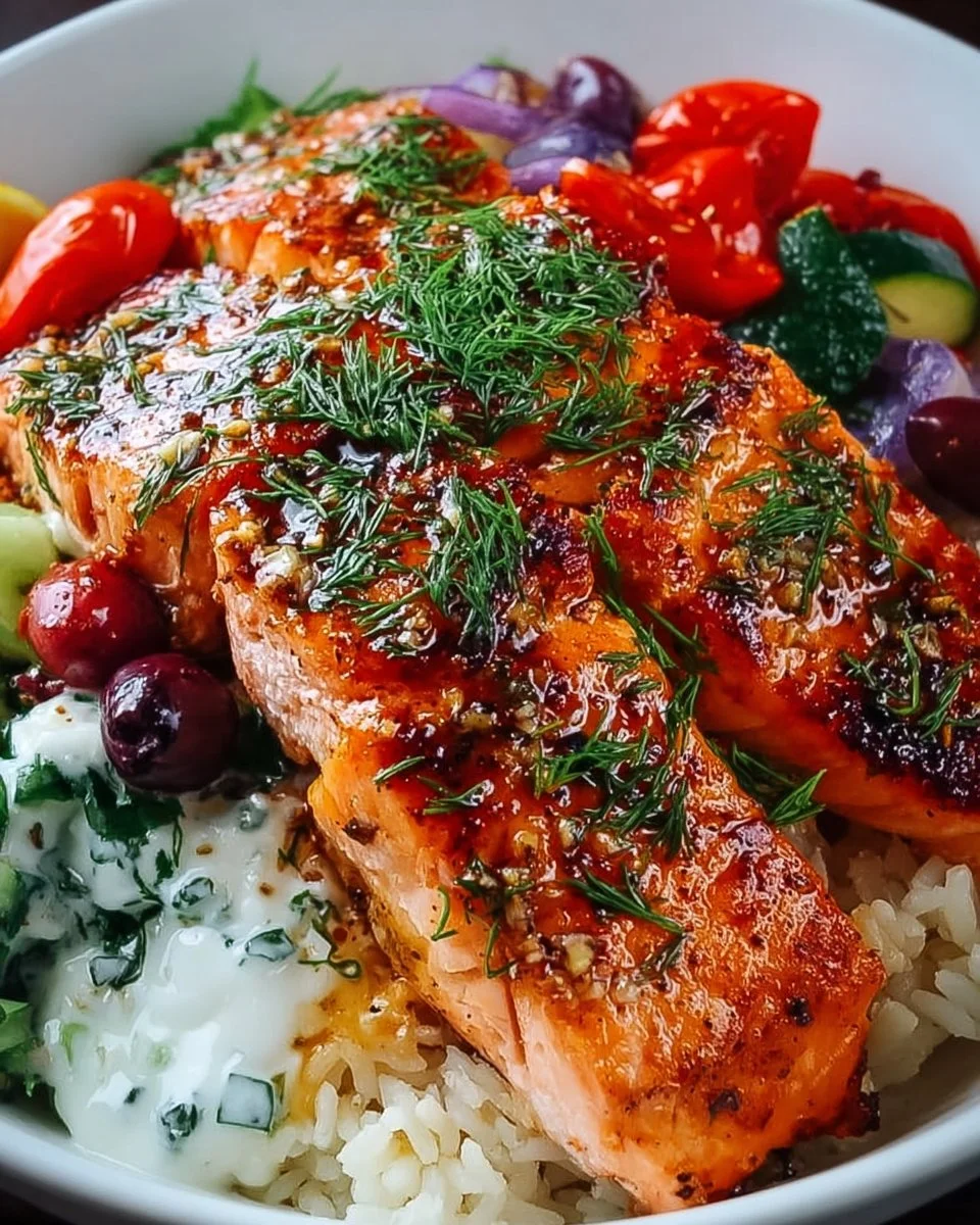 Crispy Rice Salmon Bowl