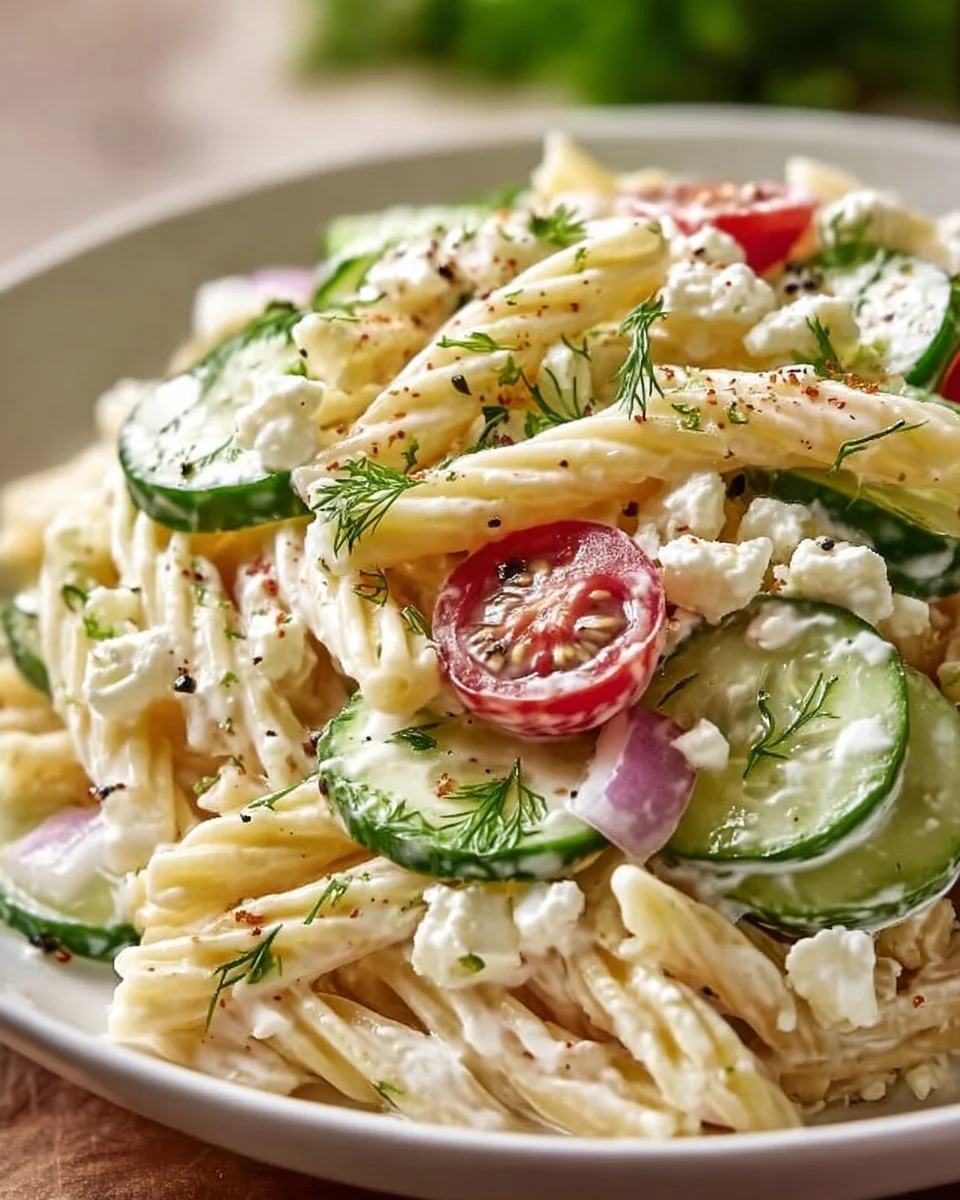 Cucumber Pasta Salad
