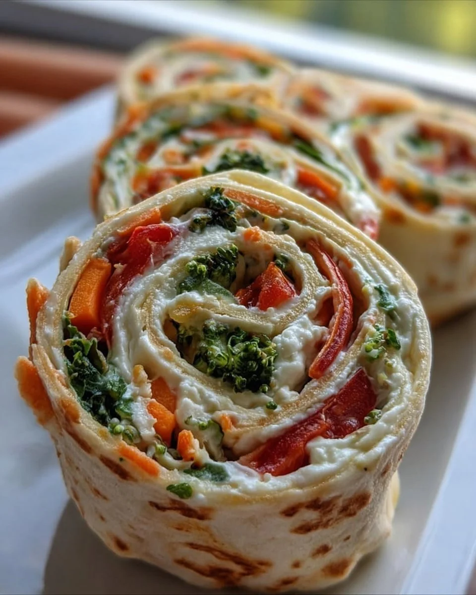 Fresh Vegetable Tortilla Roll Ups