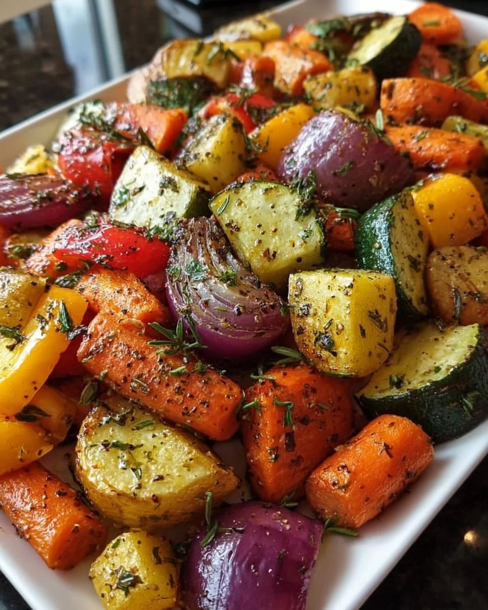 Garlic Herb Roasted Veggies