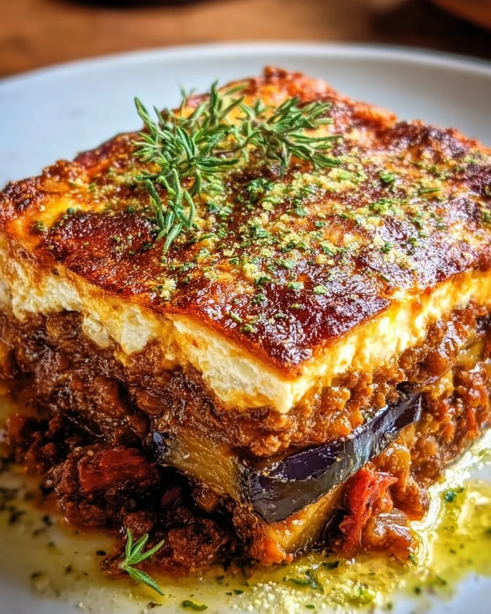 Greek Eggplant Lasagna with Lamb