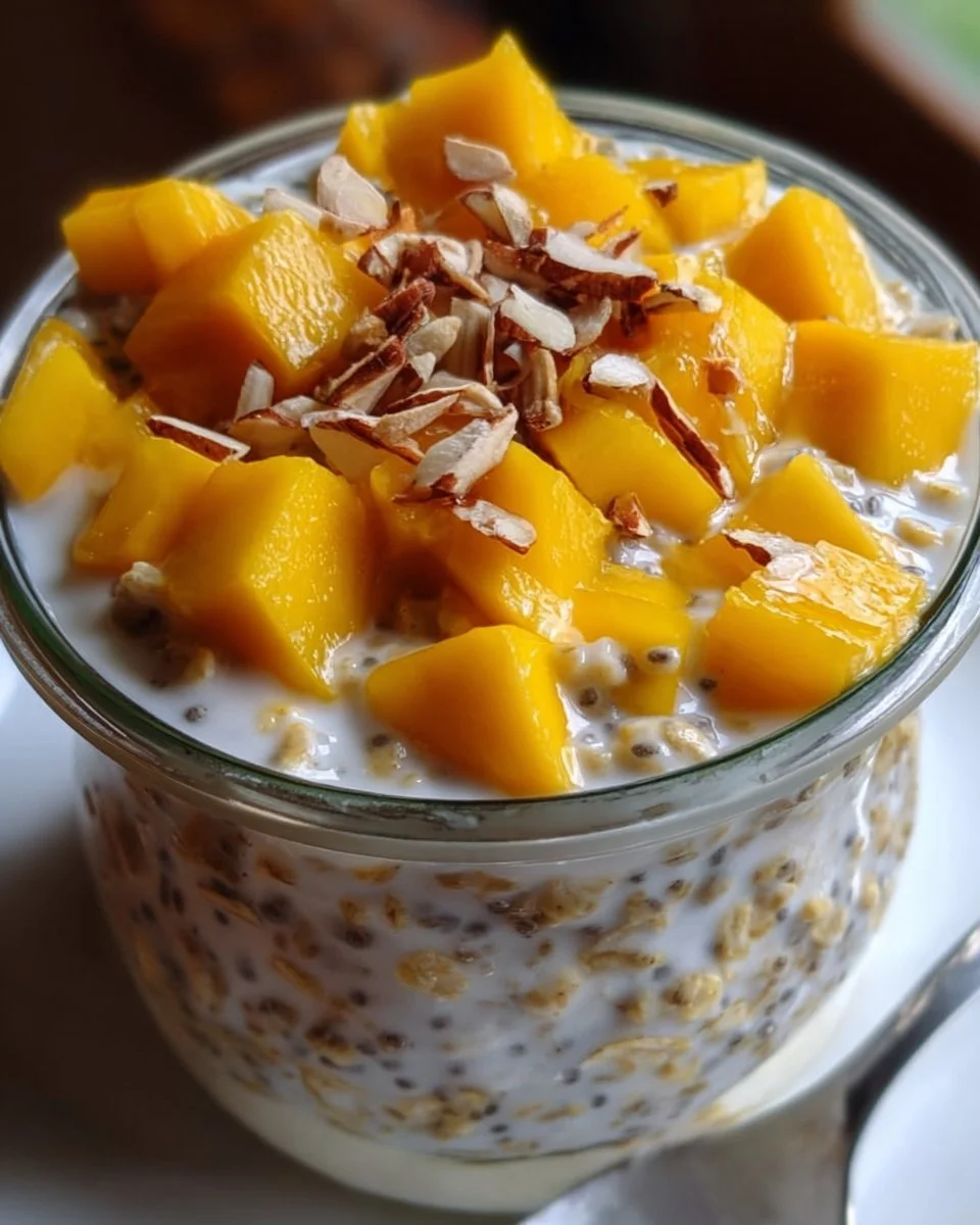 Mango Chia Overnight Oats