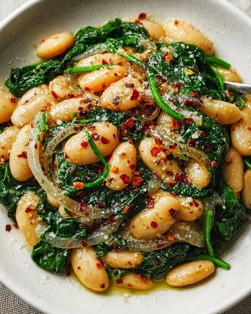 Marry Me White Bean &amp; Spinach Skillet