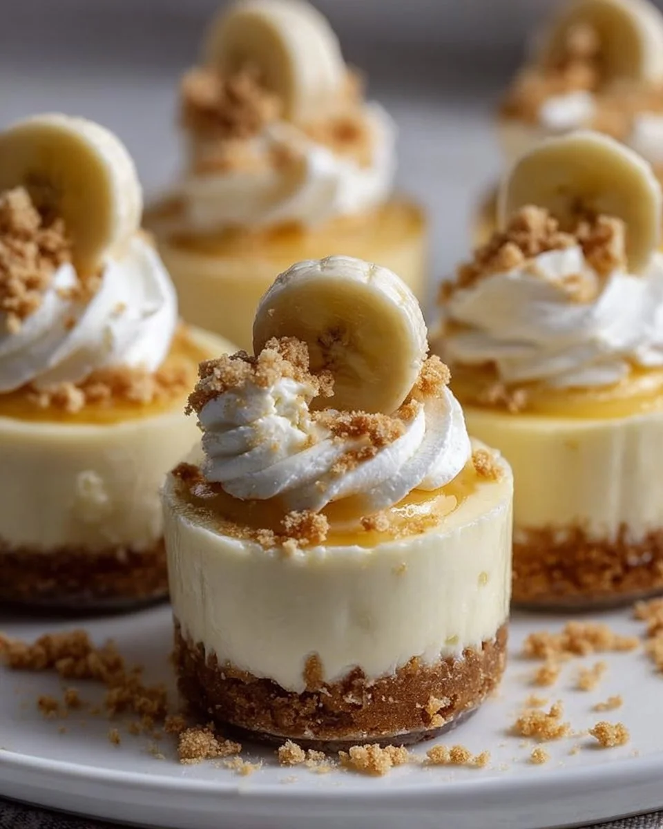 Mini Banana Pudding Cheesecakes