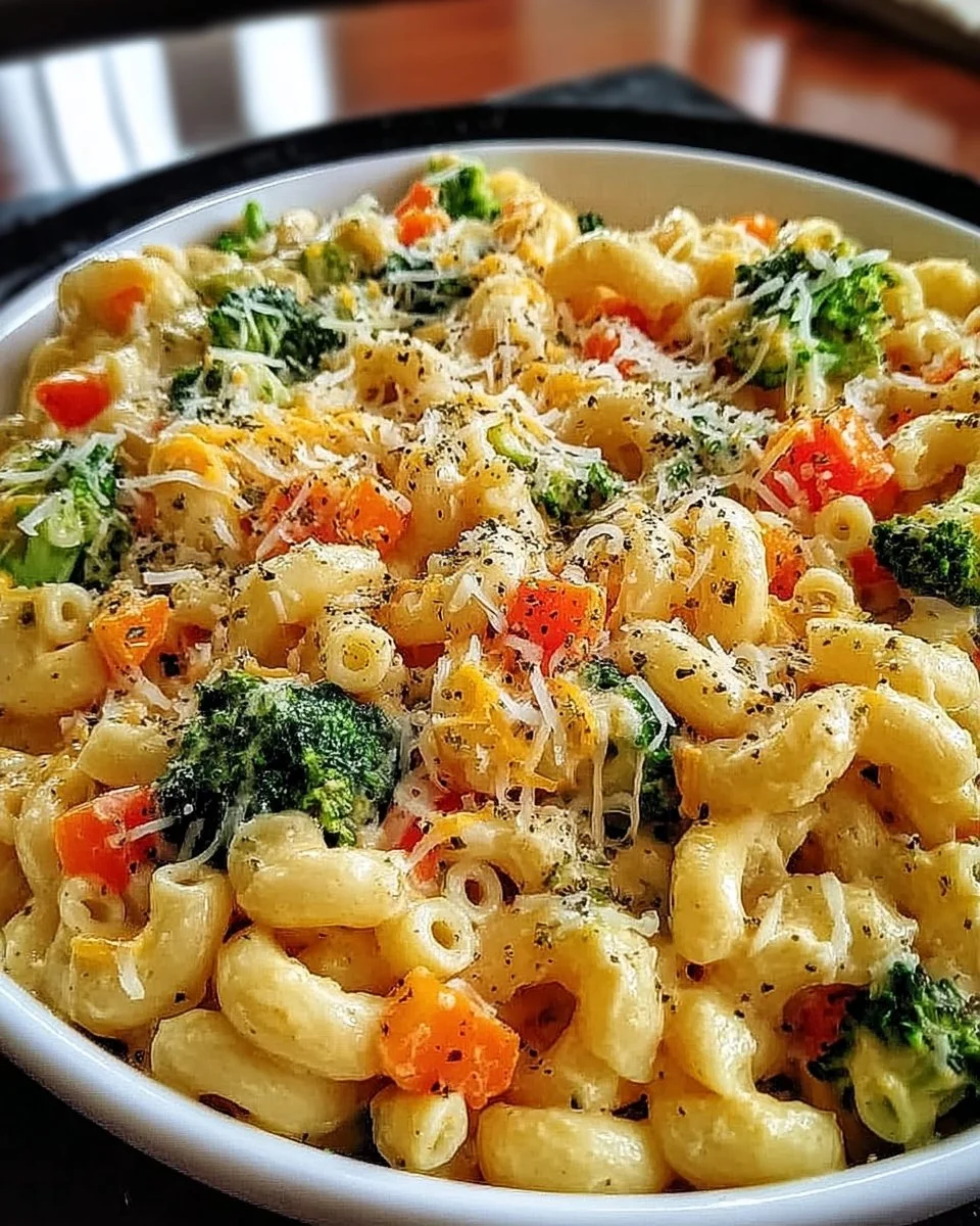 One Pot Veggie Mac and Cheese