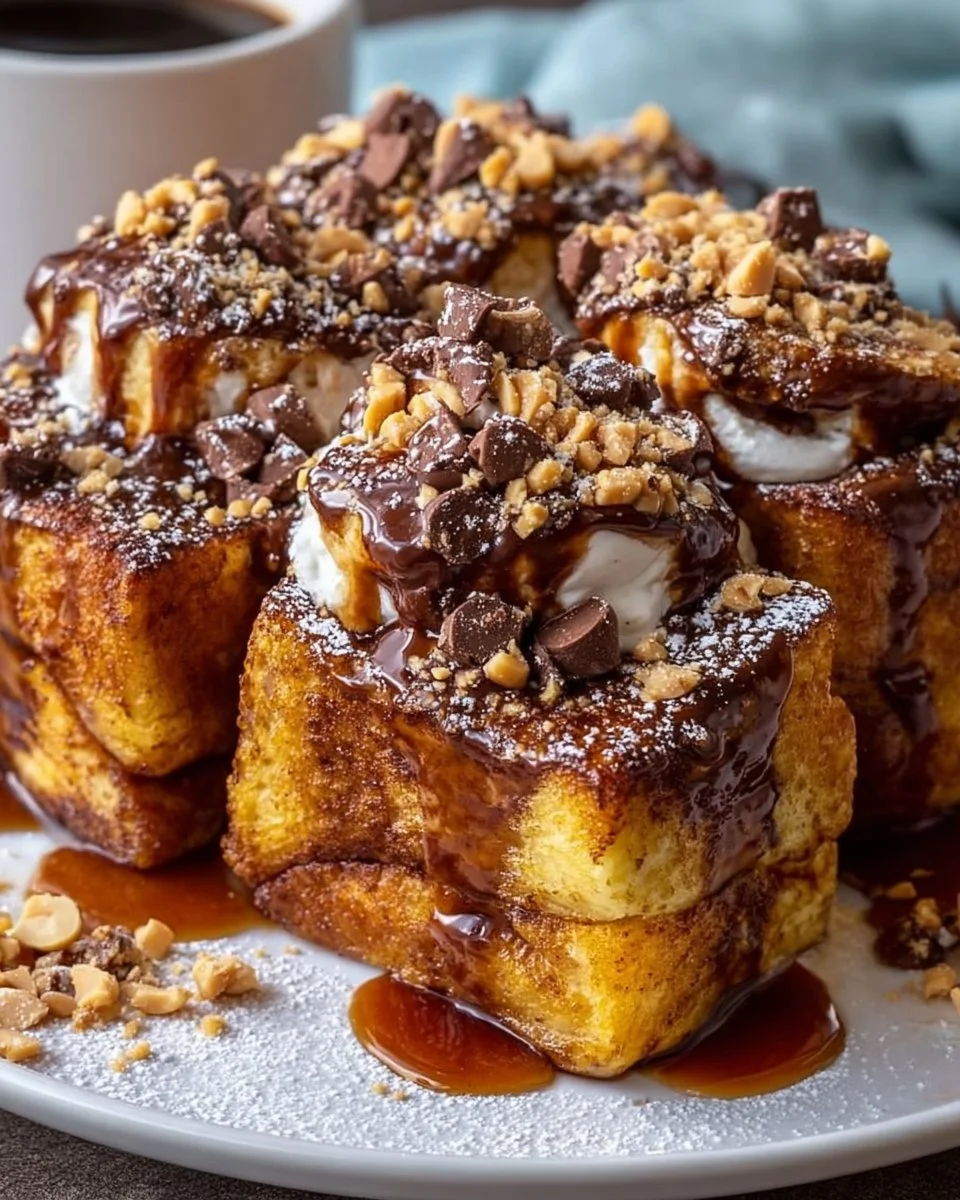 Peanut Butter Chocolate French Toast
