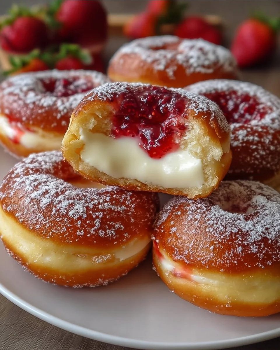Strawberry Cheesecake Donuts – Easy Recipe