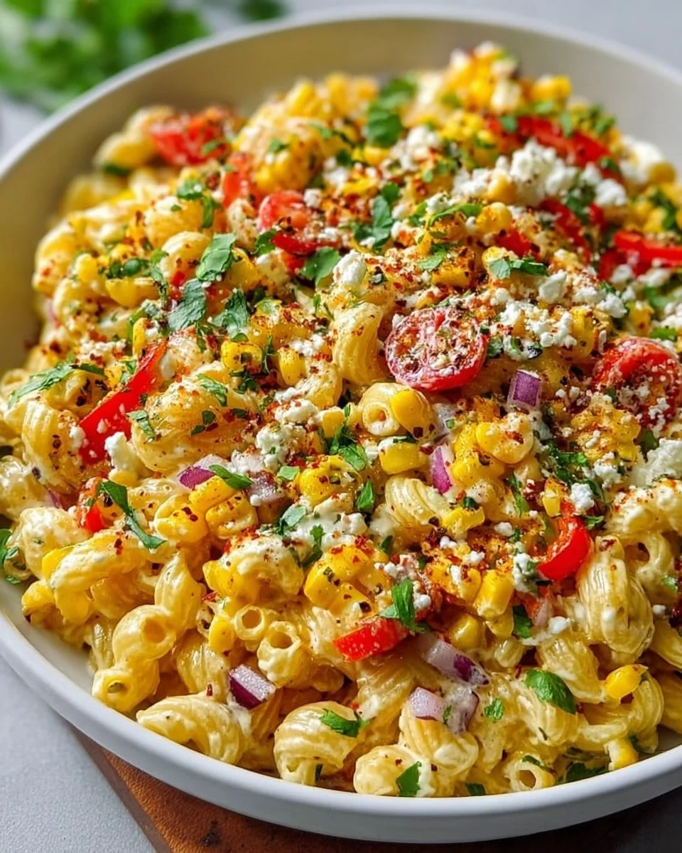 The Best Mexican Street Corn Pasta Salad