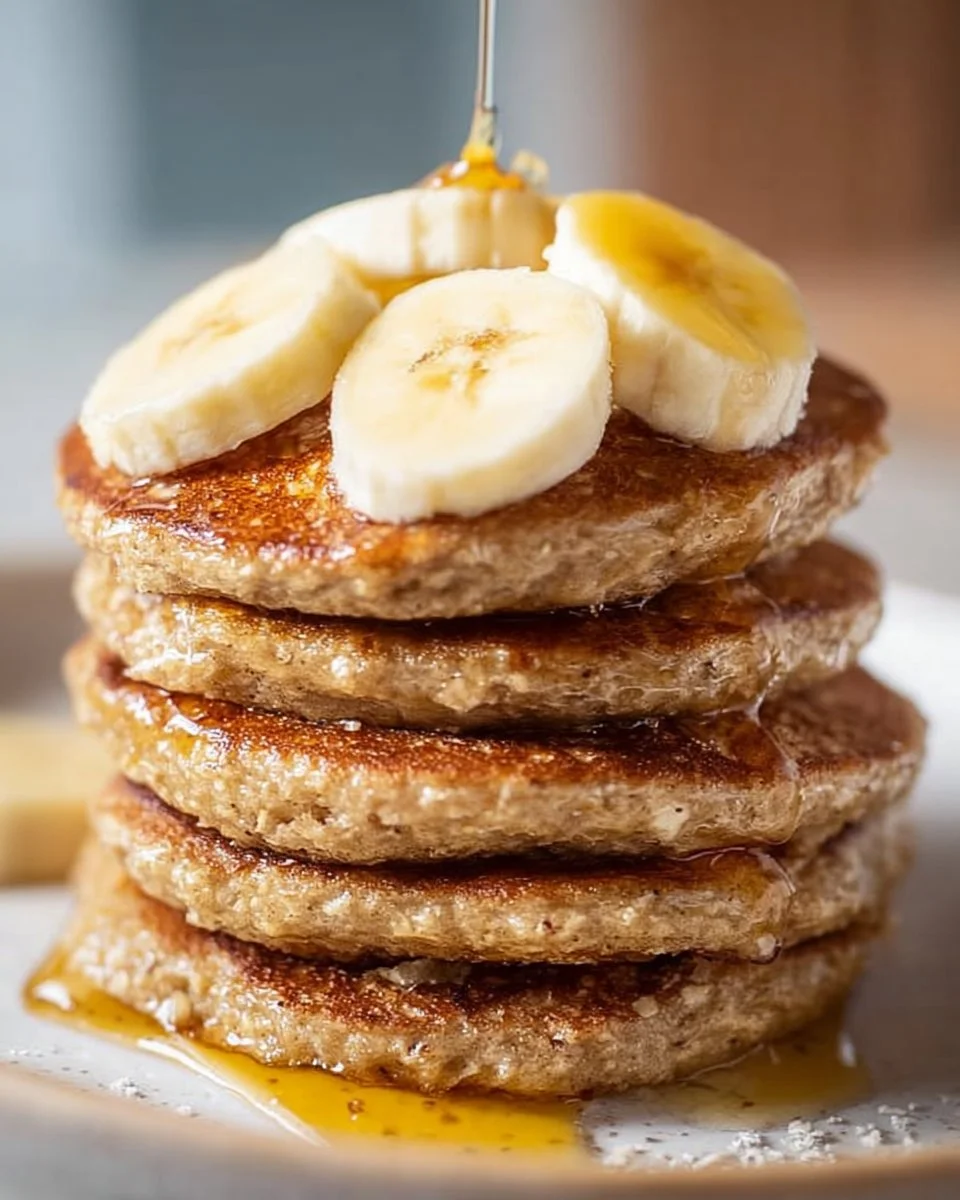 Banana Oatmeal Pancakes