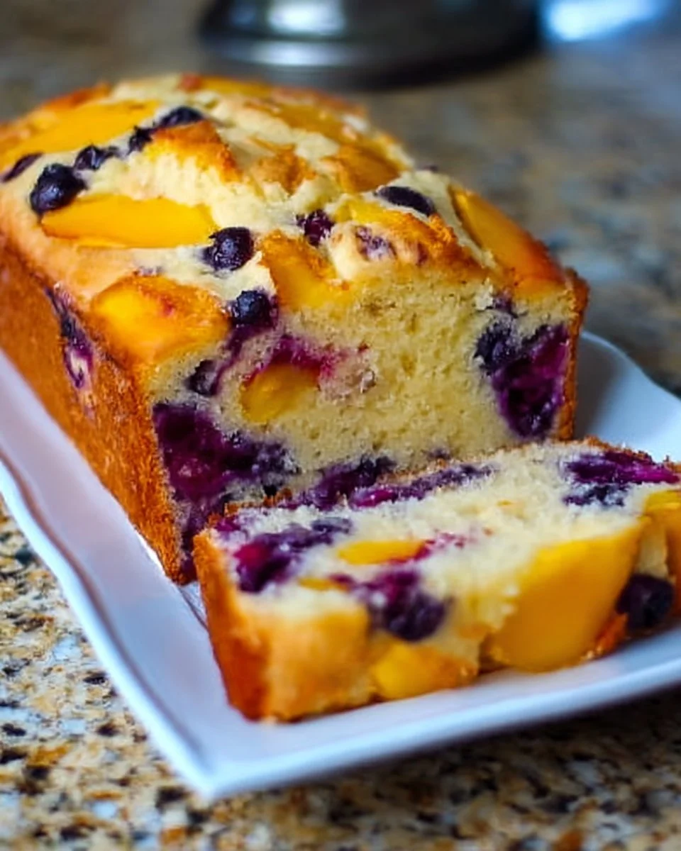 Blueberry Peach Bread