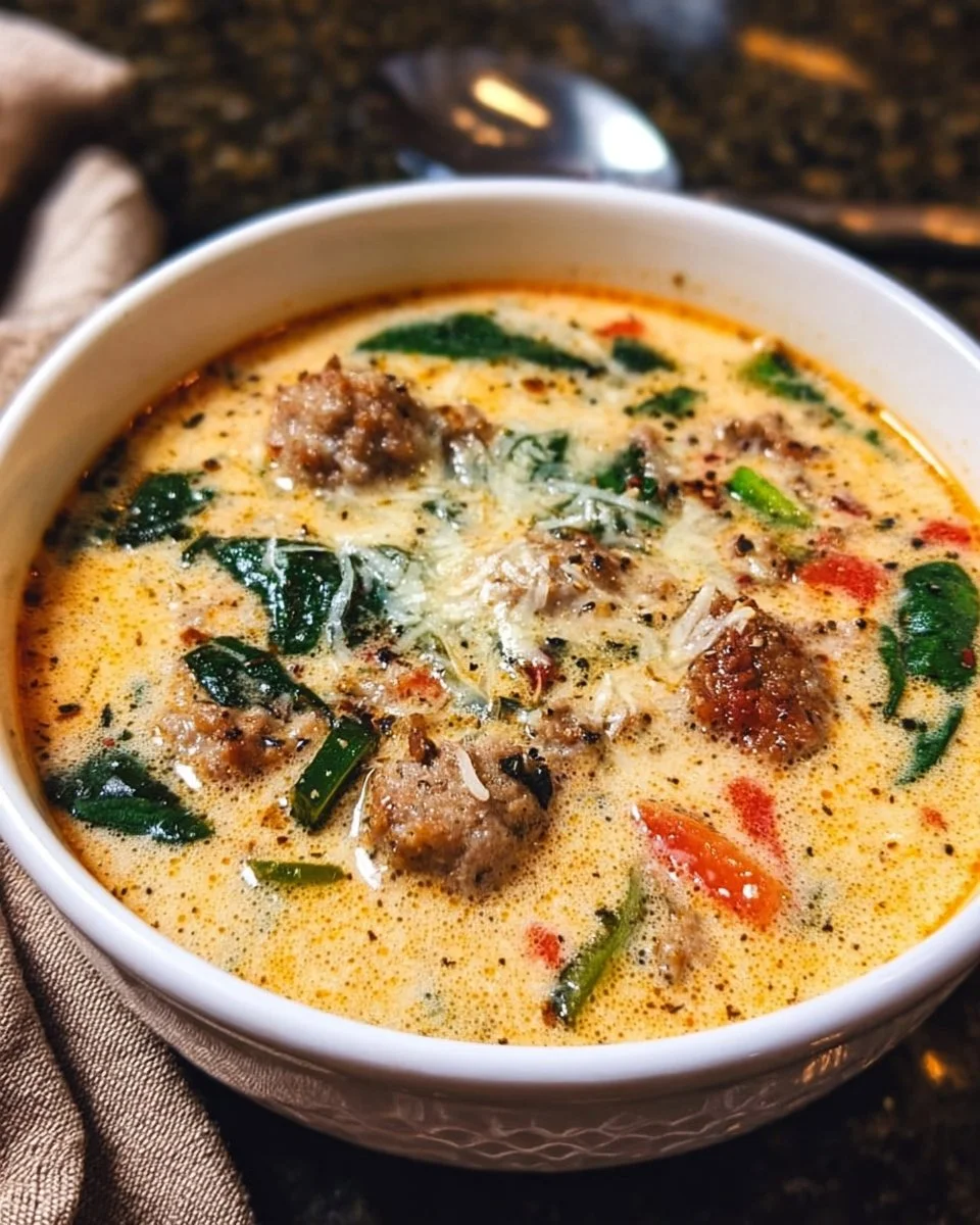 Creamy Keto Italian Sausage Soup