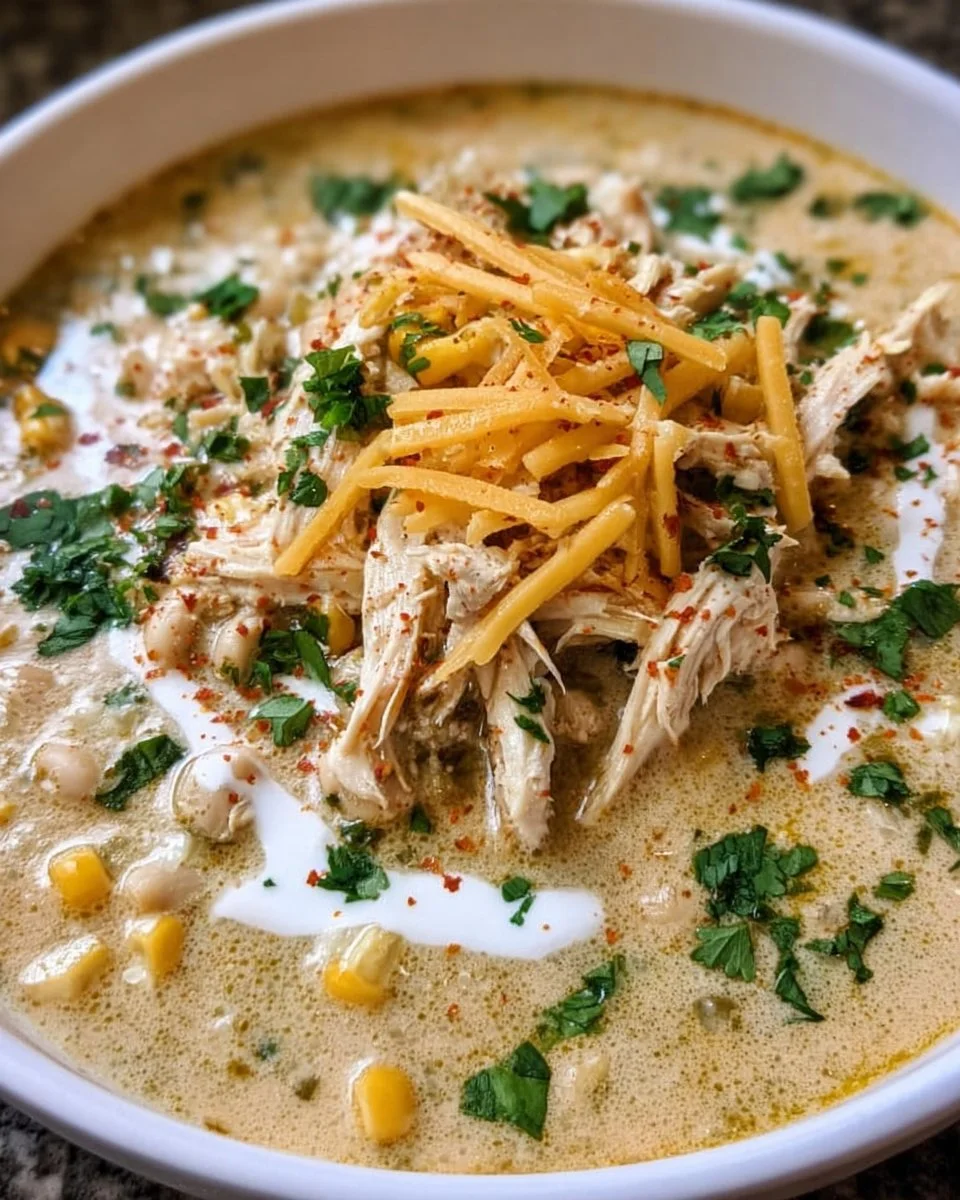 Creamy White Chicken Enchilada Soup