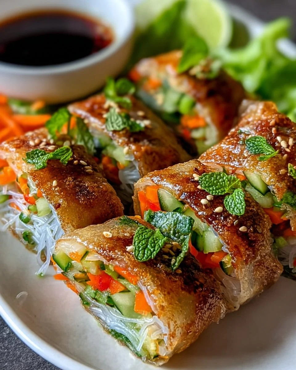 Crispy Rice Paper Spring Rolls