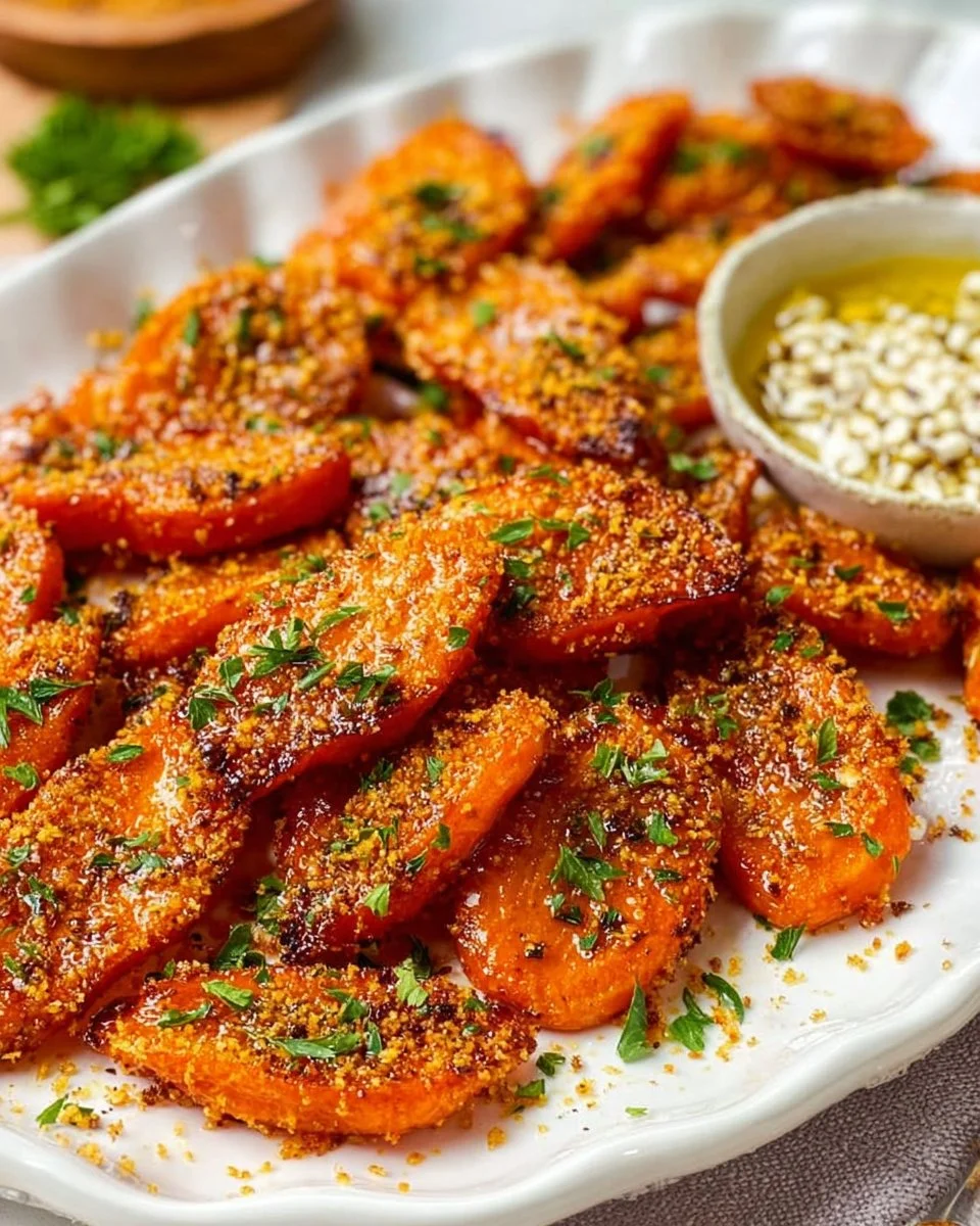 Crispy Smashed Carrots