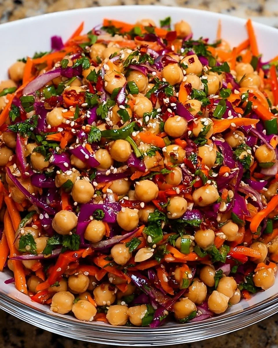 Crunchy Thai Chickpea Salad: A Quick and Delicious Delight