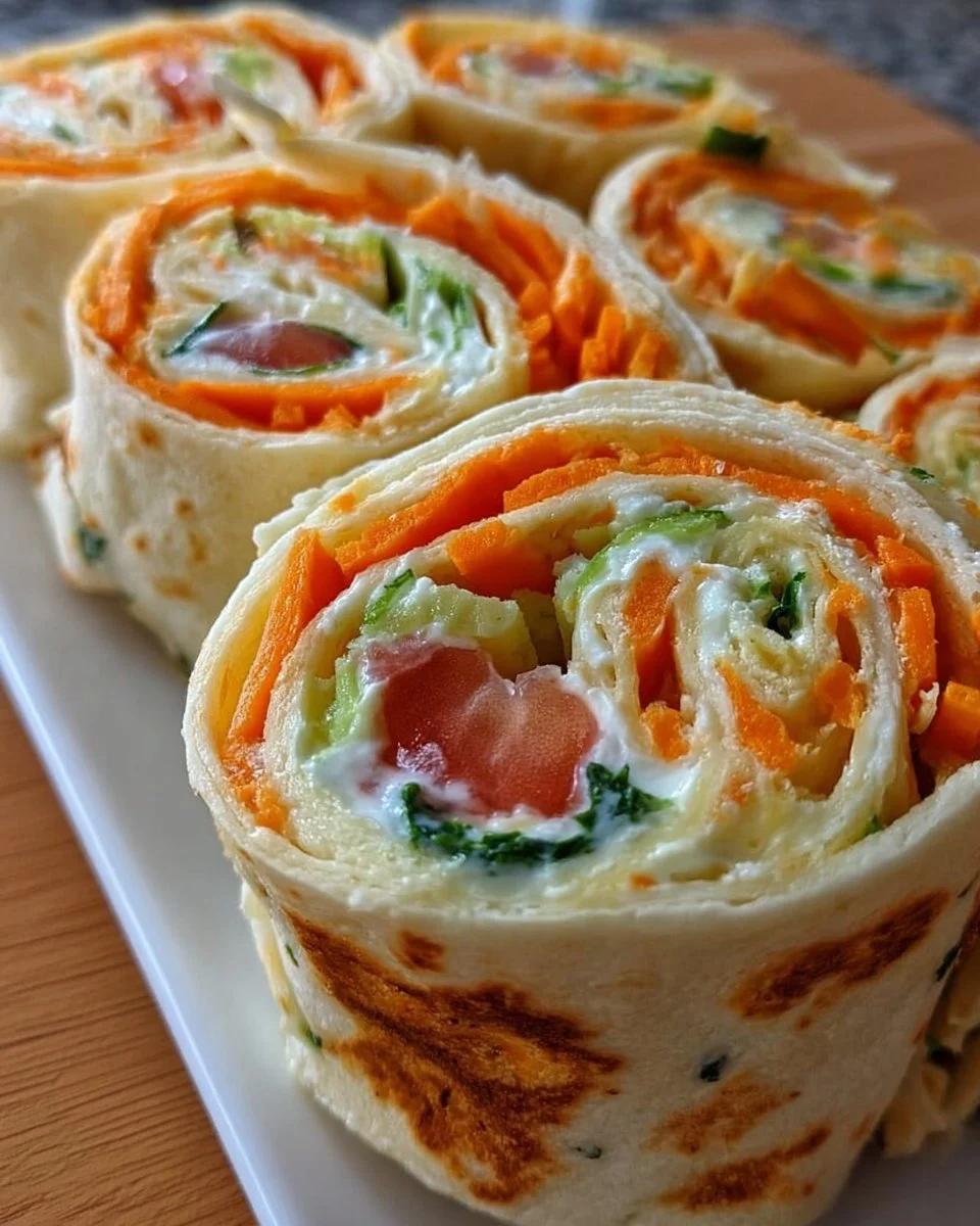 Fresh Vegetable Tortilla Roll Ups