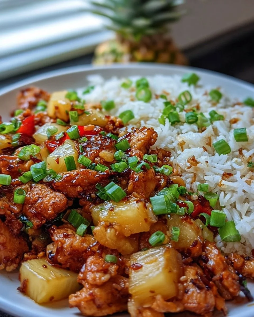 Hawaiian Pineapple Chicken Fried