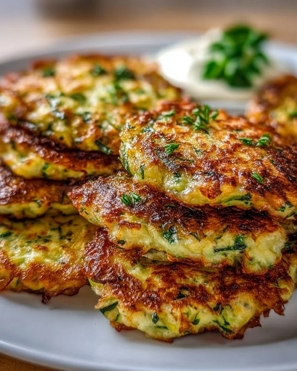 Healthy Zucchini Fritters Side Dish