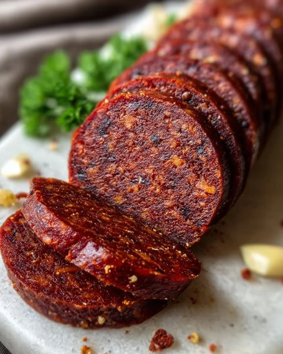 Homemade Vegan Salami: Flavorful Plant-Based Delight