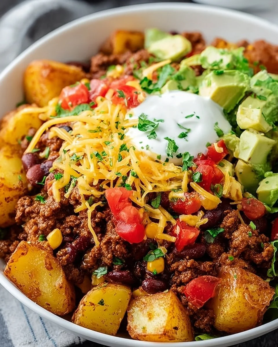 Loaded Potato Taco Bowl