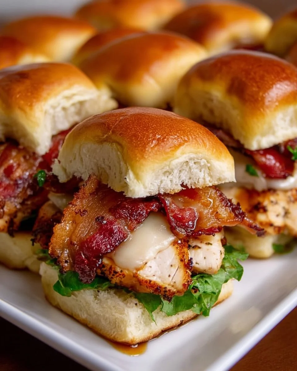 Maple Chicken Bacon Sliders