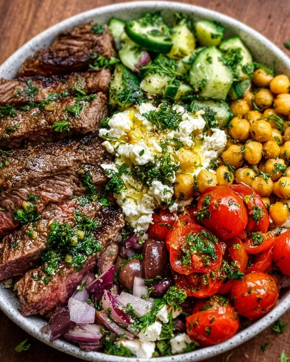 Mediterranean Steak Bowl Recipe