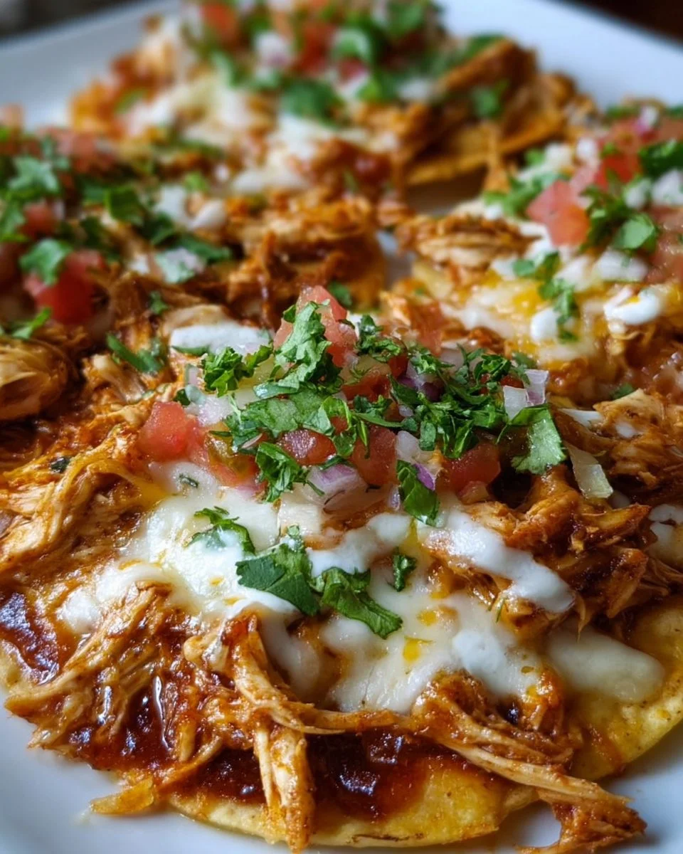 Mexican Chicken Tortilla Pizzas