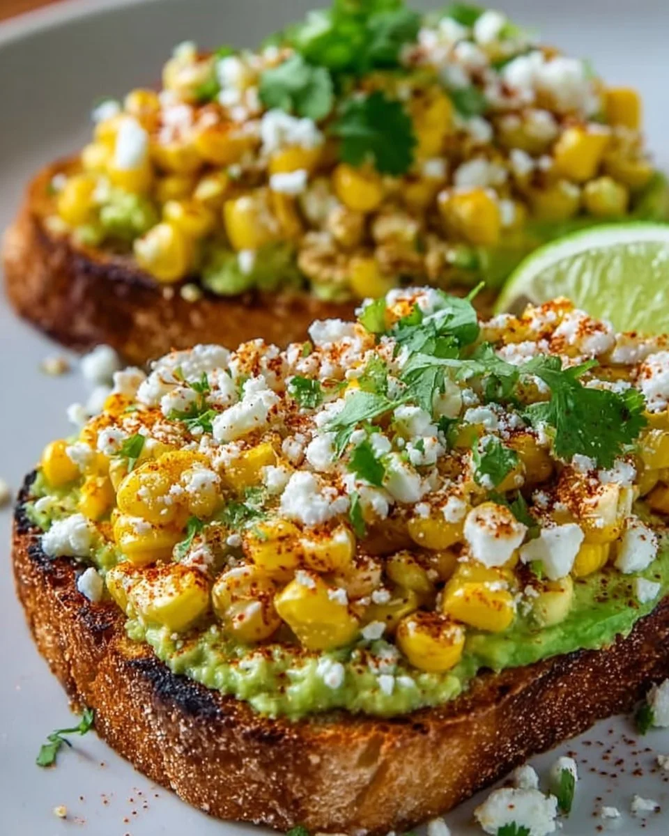 Mexican Street Corn Avocado Toast