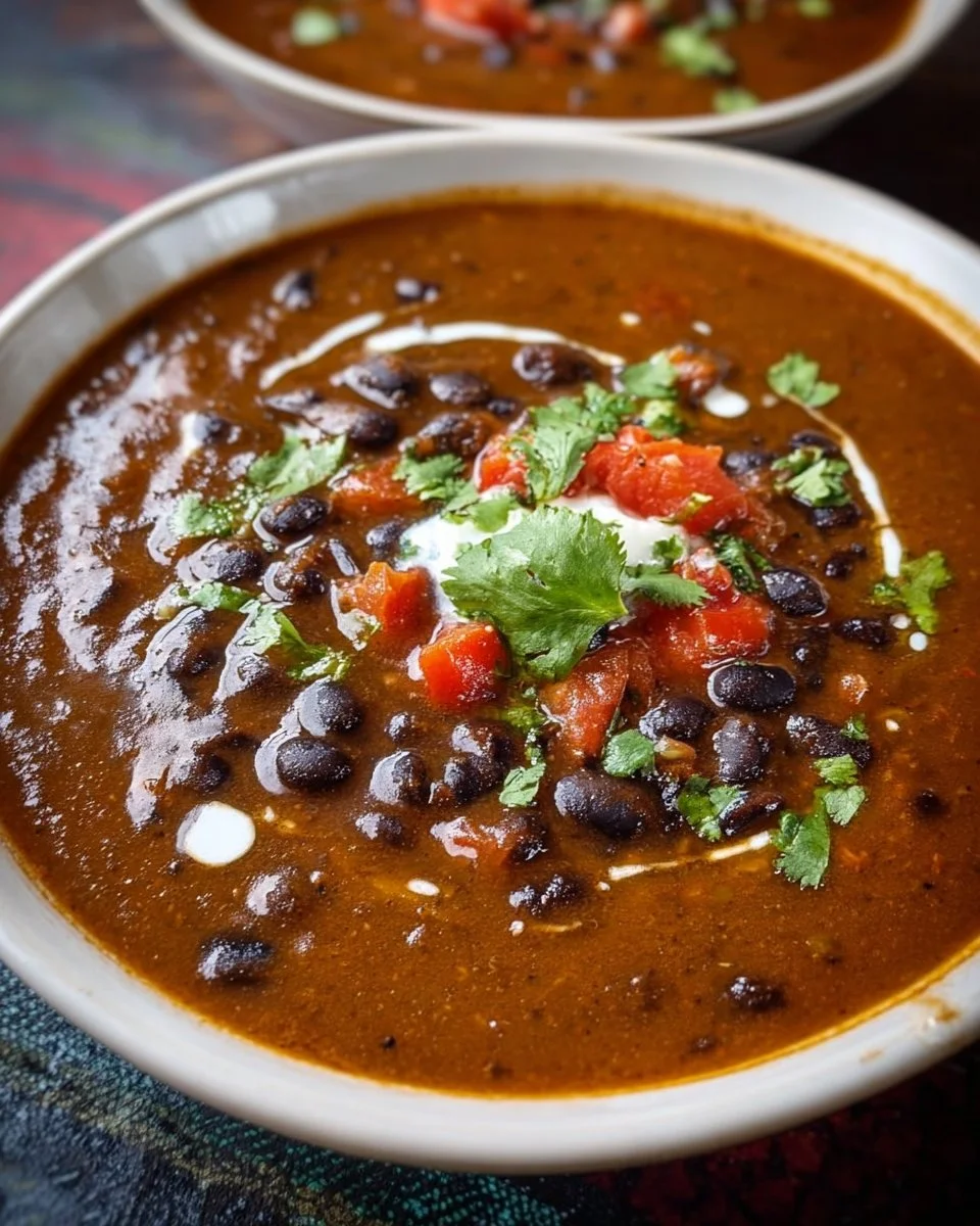 Mexican Style Black Bean Soup
