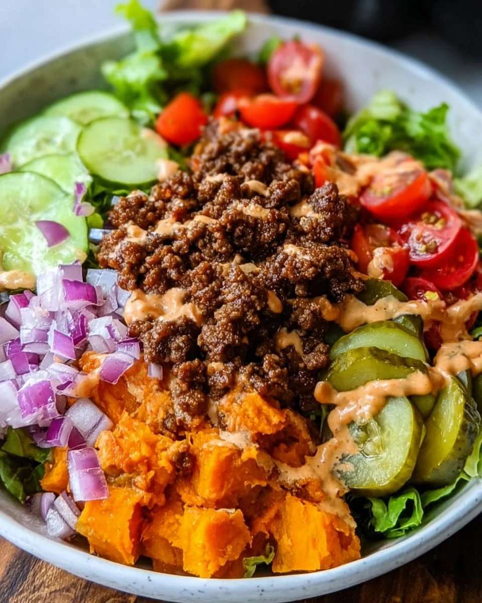 Sweet Potato Burger Bowl