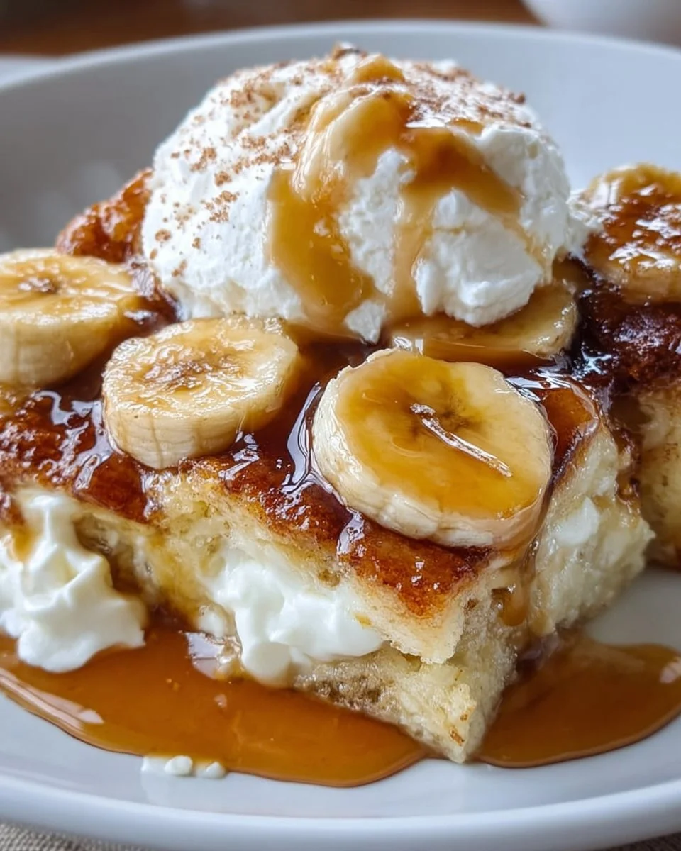 Banana Cream Cheese Cobbler