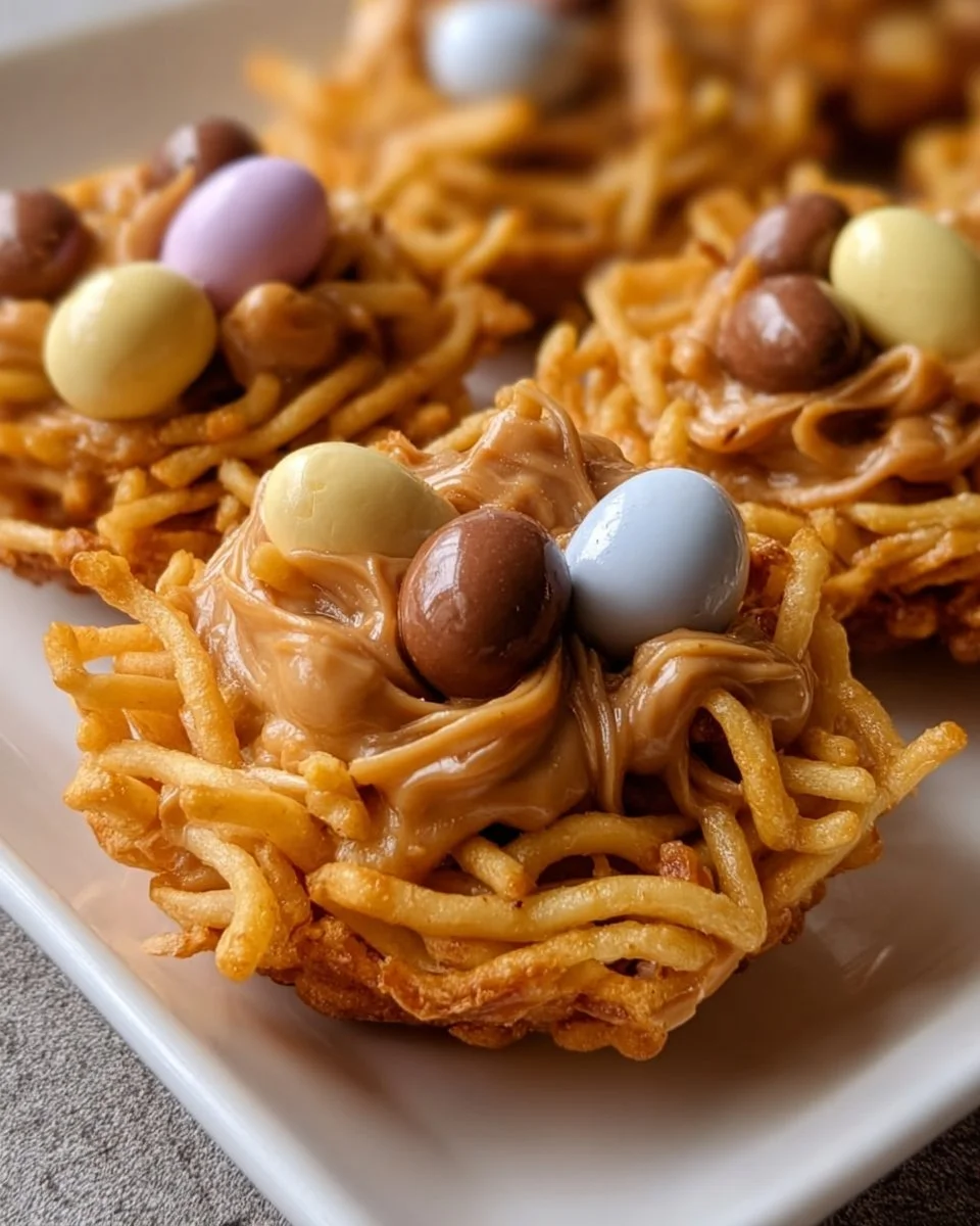 Butterscotch &amp; Peanut Butter Bird Nest Cookies