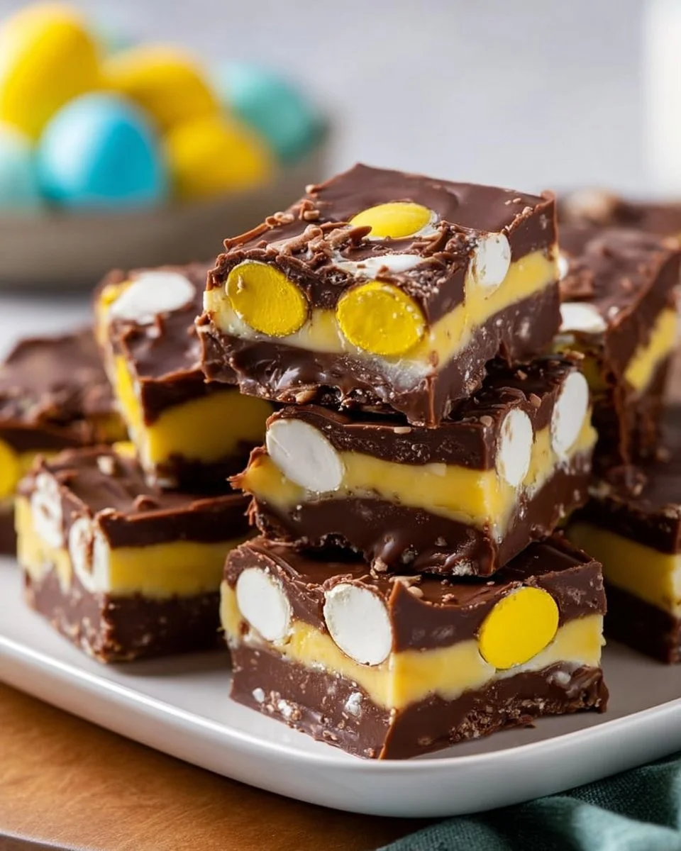 Cadbury Egg Fudge