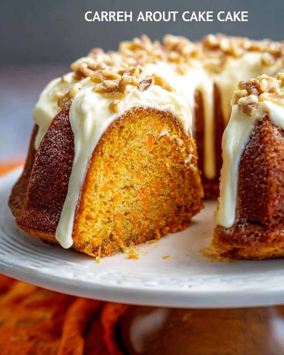 Carrot Bundt Cake with Cream Cheese Filling