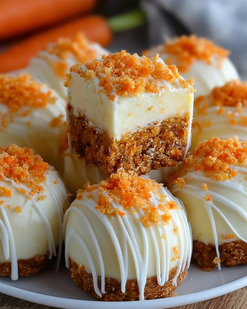 Carrot Cake Cheesecake Bites