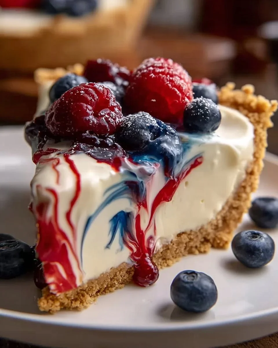 Dreamy Creamy No Bake Swirl Pie