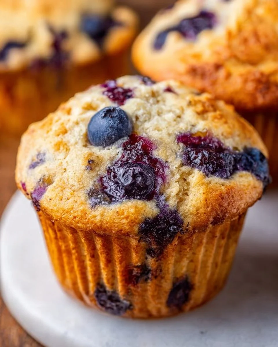 Healthy Blueberry Muffins
