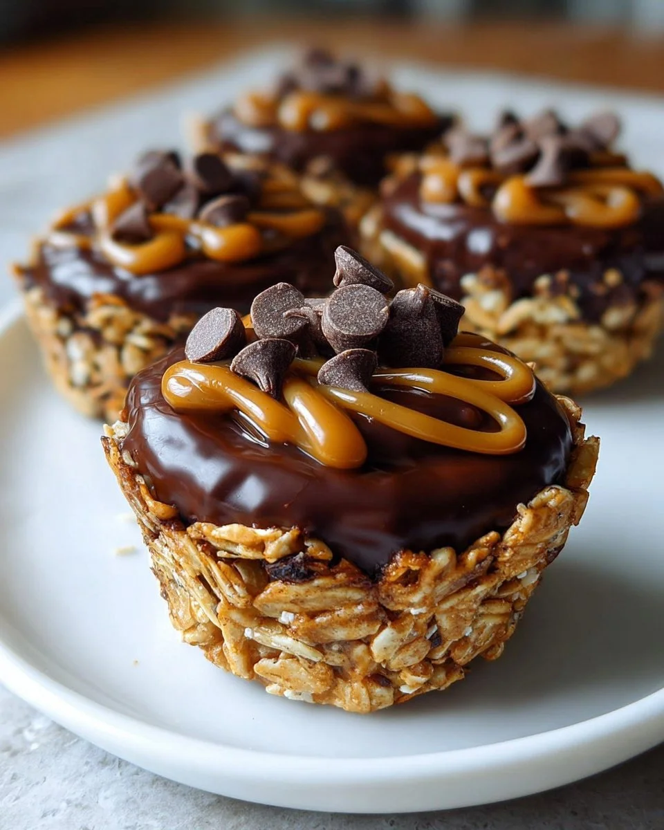No Bake Peanut Butter Granola Cups