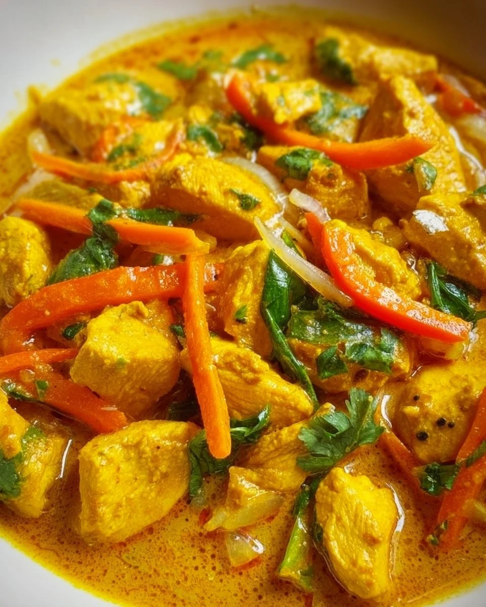 Thai Chicken Yellow Curry with Coconut Milk