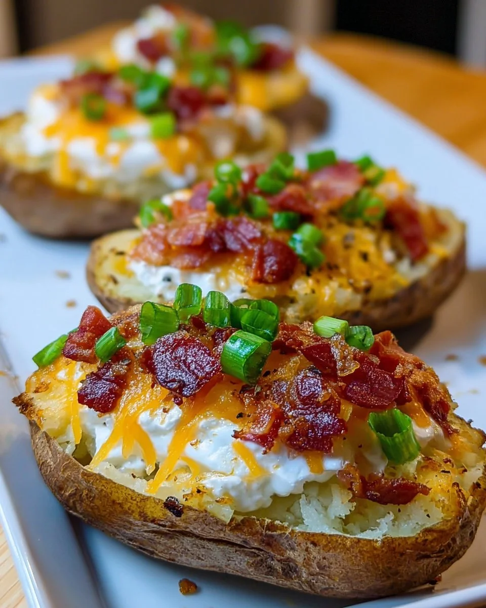 Twice Baked Loaded Breakfast Potatoes