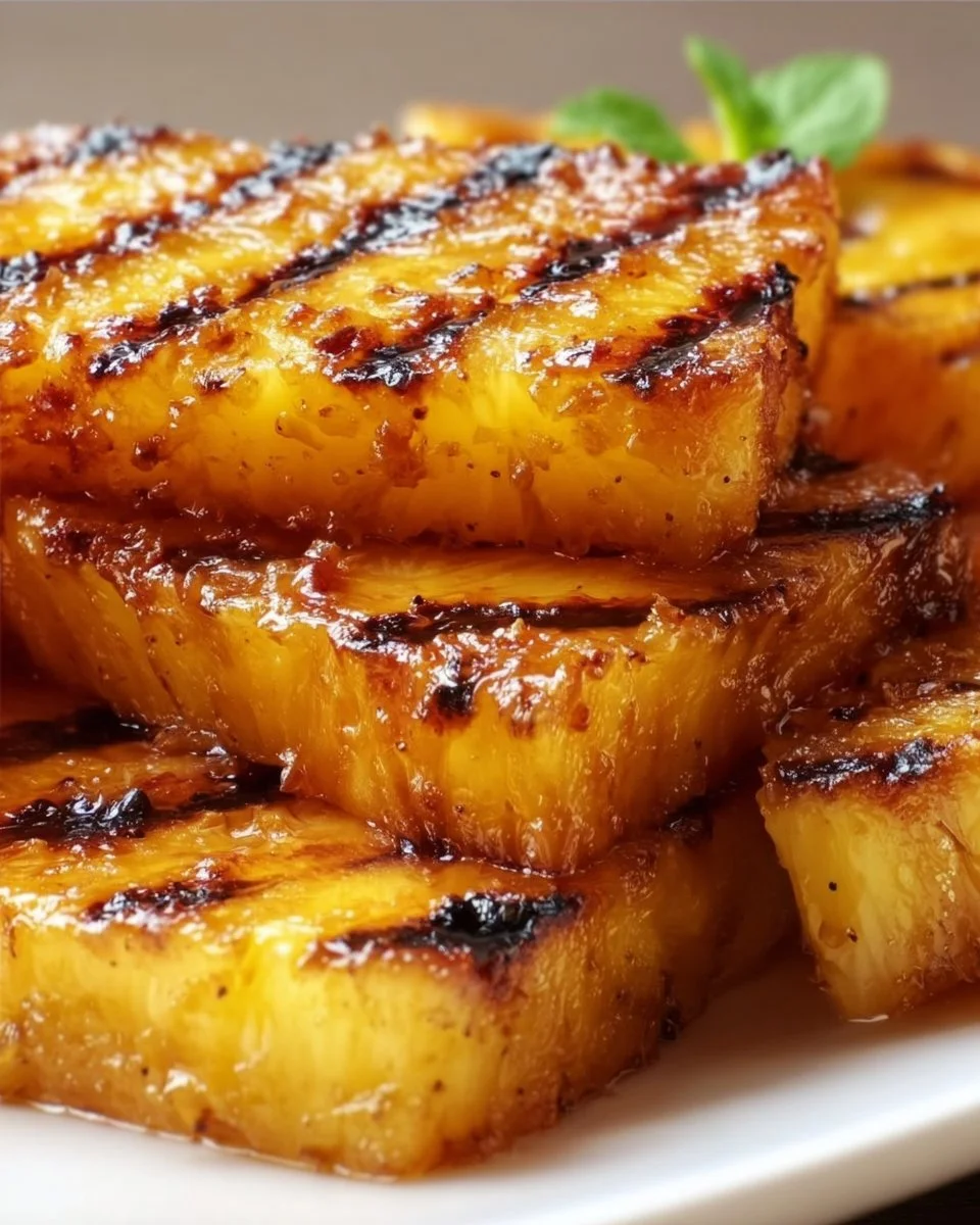 Brown Sugar Grilled Pineapple