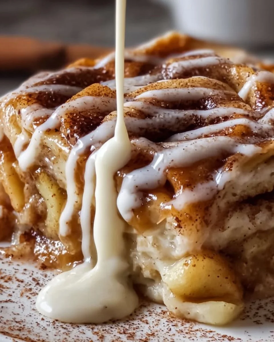 Cinnamon Roll Apple Lasagna