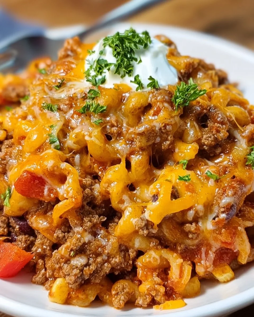 Crockpot Taco Casserole