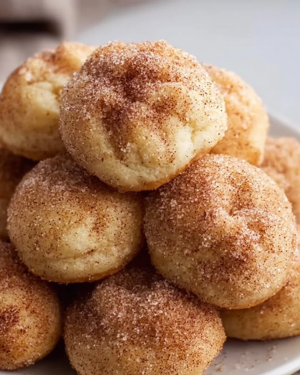 Soft Cinnamon Sugar Cookie Puffs