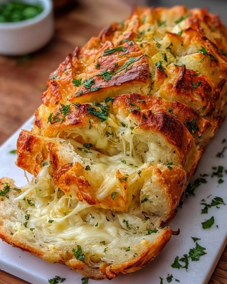 Sourdough Discard Pull-Apart Garlic Bread