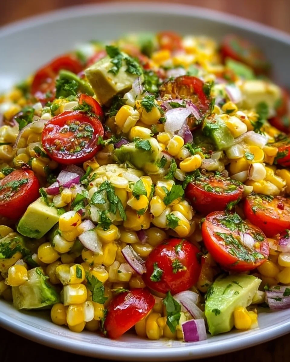 Summer Corn Salad with Avocado