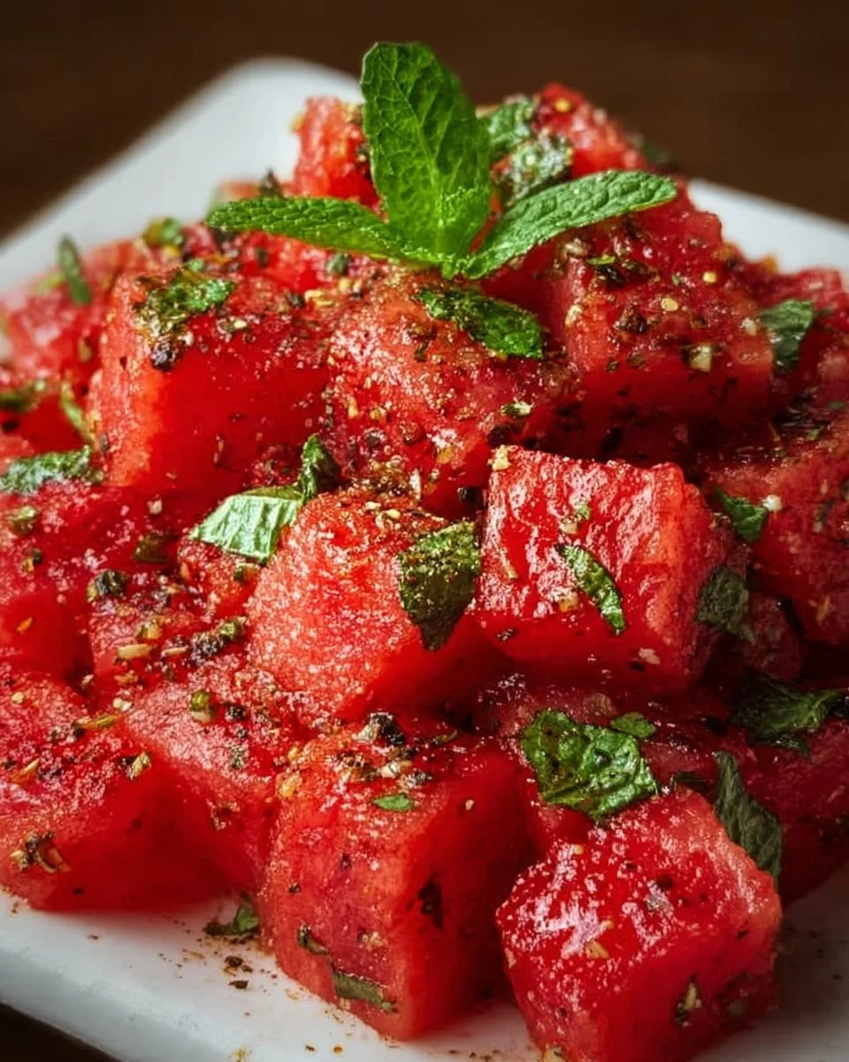 Sweet Heat Watermelon Crunch Bites