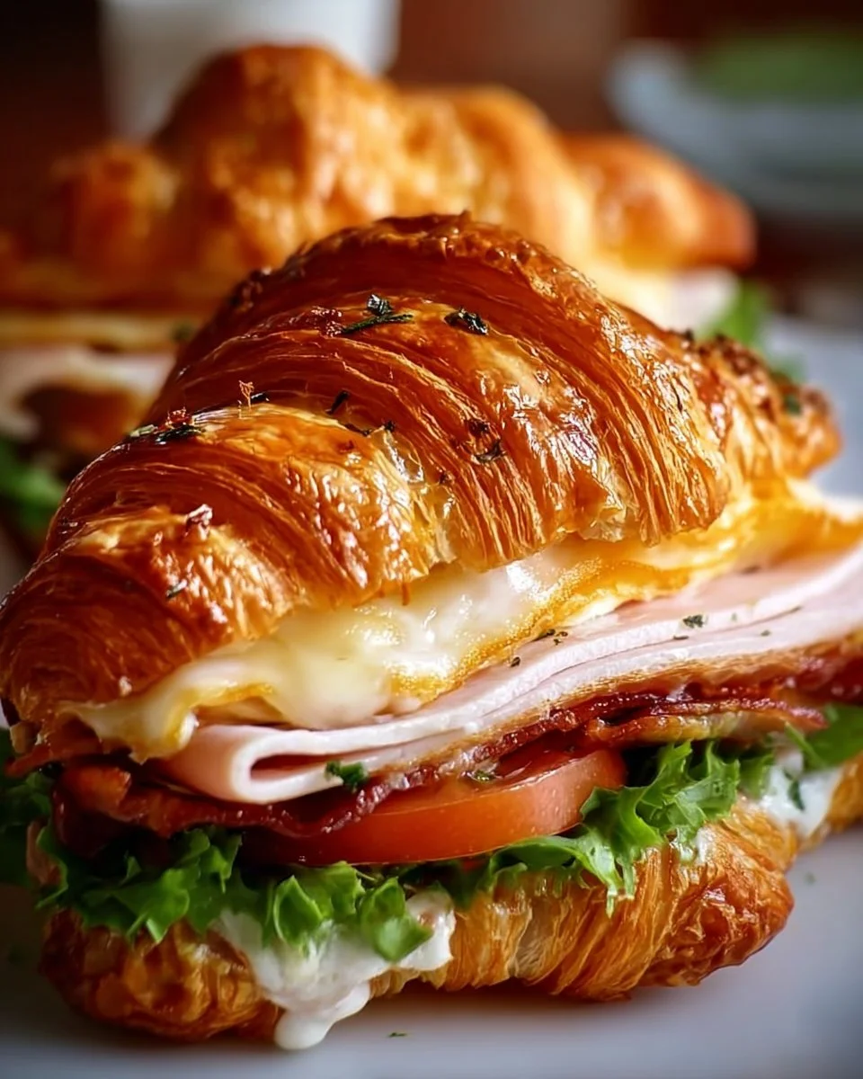 Turkey and Havarti Croissant Sandwich
